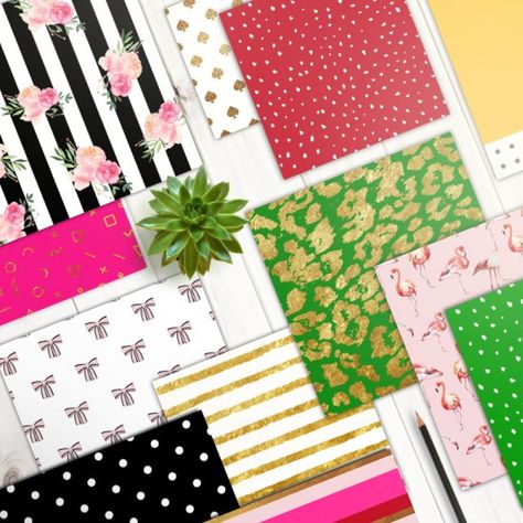 KATE SPADE INSPIRED FREE PRINTABLES Kate Spade Mood Board, Girly Decor, Kate Spade Inspired, Paper Packs, Glue Book, Planning And Organizing, Craft Room Office, Graphic Design Resources, Cute Stationery