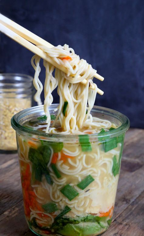 Healthy Ramen Recipes, Gluten Free Ramen Noodles, Gluten Free Ramen, Healthy Ramen, Baking Basics, Make Ahead Lunches, Ramen Recipes, Cup Noodles, Instant Noodle