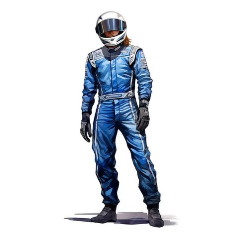 Premium Photo | Beautiful Race Car Driver in racing suit watercolor clipart illustration Race Car Driver Reference, Race Car Driver Character Design, Race Car Driver, Car Driver, Logo Psd, Racing Suit, Photo Beautiful, Image Icon, Racing Driver