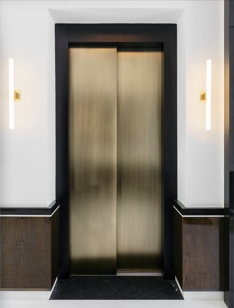 See more of Blainey North's "Volumetric Connections" on 1stdibs Elevator Lobby Design, Home Elevator, Elevator Interior, Villa Home, Elevator Lobby, Small Villa, Elevator Design, Elevator Door, Lift Design