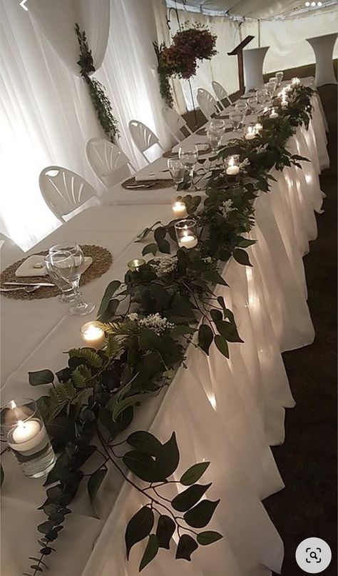 Wedding Head Table Ideas, Head Table Ideas, Table Greenery, Wedding Backdrop Ideas, Head Table Wedding Decorations, Wedding Head Table, Bridal Party Tables, Head Table Decor, Head Table Wedding