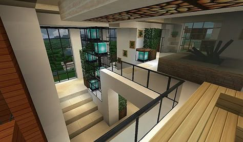 Modern Home | Very Comfortable | Minecraft House Design Minecraft Modern Mansion, Modern House Minecraft, Modern Mansions, Modern Minecraft Houses, Build Minecraft, Case Minecraft, Minecraft Decoration, Rumah Minecraft Sederhana, Minecraft Mansion