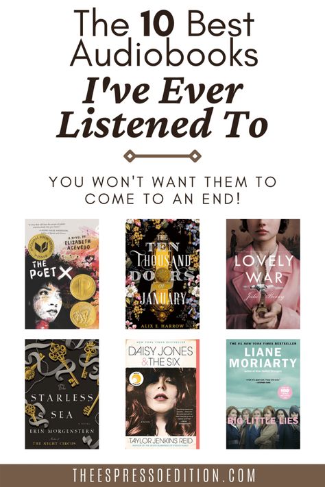 Learn more about the ten best audiobooks I’ve ever listened to in this article. / #audiobooks #bestaudiobooks #audiobooksforwomen / best audiobooks / fiction audiobooks / best books / audiobook month Best Memoir Audiobooks, Books To Listen To, Best Audiobooks 2023, Best Audible Books For Women, Best Audiobooks 2022, Best Audible Books 2023, Best Audiobooks For Women, Audio Books For Women, Audiobook Aesthetic