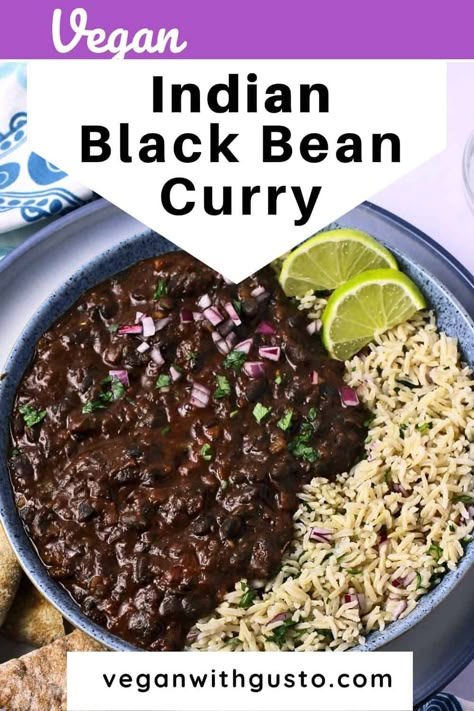 Recipes Using Dried Black Beans, Black Bean Curry Recipes, Dried Black Bean Recipes, Black Bean Recipes From Dry Beans, Dry Black Bean Recipes, Black Bean Meals, Black Bean Curry, Dried Bean Recipes, Dry Black Beans