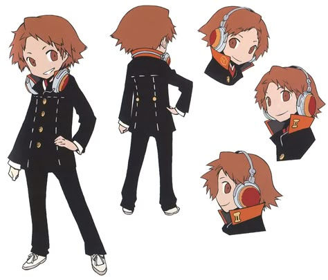 Yosuke Concept from Persona Q: Shadow of the Labyrinth Concept Art Male, Persona 4 Manga, Yosuke Hanamura, Persona Art, Labyrinth Art, Persona Q, Star Child, Victory Pose, Art Male