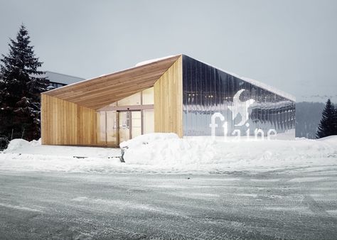 Mirror-clad visitor centre added to Marcel Breuer's Flaine ski resort Modernist Architects, Concrete Facade, Metal Siding, Resort Design, Building Structure, Architecture Exterior, Architectural Inspiration, Architecture Project, Ski Resort