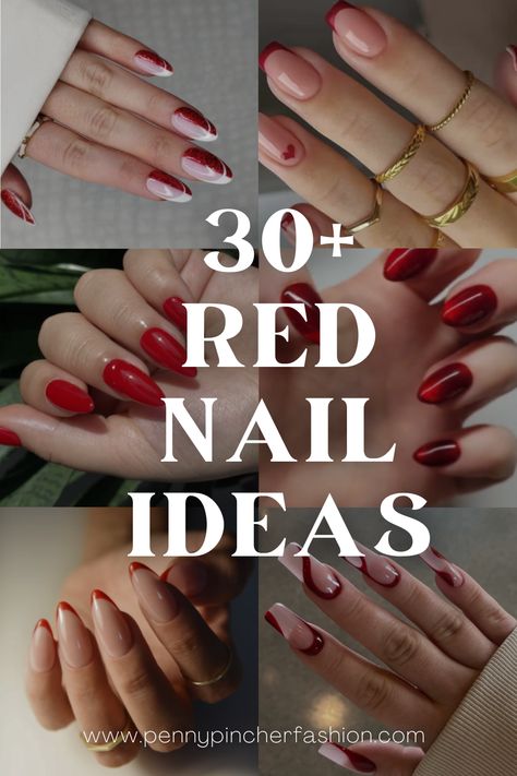 Red is the color of strength, power, and passion. When it comes to nail art, it is not just about following trends. It's about expressing yourself creatively and making a bold statement. Explore our collection of 'red nail design ideas' and 'red nails ideas' that are both trendy and unique. Let your nails do the talking and captivate everyone around. Ready to dive into a world of vibrant color and design ideas? Tap to read. Red Nails Style, Red And Neutral Nails, Powerful Nail Designs, Cardinal Red Nails, Cajun Shrimp Nails With Chrome, Red Nails With Nail Art, Pink And Red Nails Designs Color Combos, Red Nails 2024 Trends, Two Tone Red Nails