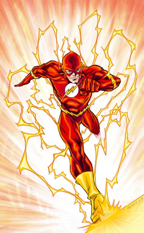 The Flash by dichiara.deviantart.com on @deviantART Flash Comic Book, Flash Dc Comics, Flash Comics, Flash Barry Allen, Flash Logo, Wally West, Martian Manhunter, Kid Flash, Arte Dc Comics