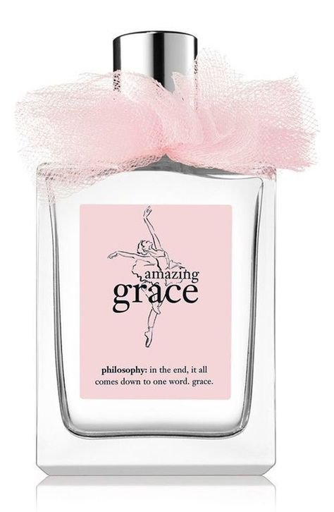 Philosophy Shower Gel, Amazing Grace Perfume, Pink Fragrance, Philosophy Amazing Grace, Makeup Bag Essentials, Perfume Lover, Luxury Perfume, Perfume Brands, Amazing Grace