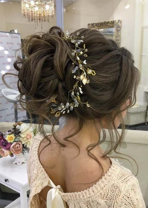 Messy Bridal Hair, Prom Hair Updo, Bridal Hair Inspiration, Bridal Hair Updo, Wedding Hair Ideas, Wedding Hair Styles, Perfect Hairstyle, Wedding Hair Inspiration, Bride Hair