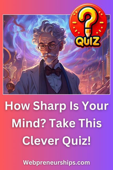 Think you're clever? Prove it with this quiz that will test your mental agility! #BrainQuiz #CognitiveTest #Cleverness *********** Webpreneurships Quiz Playbuzz Quiz Quizzes Buzzfeed Quiz General Knowledge IQ Test Math Trivia Logic Riddles Math Trivia, Iq Quizzes, Logic Riddles, General Quiz, Iq Quiz, Brain Quiz, Hard Quiz, Math Quiz, Quizzes Buzzfeed