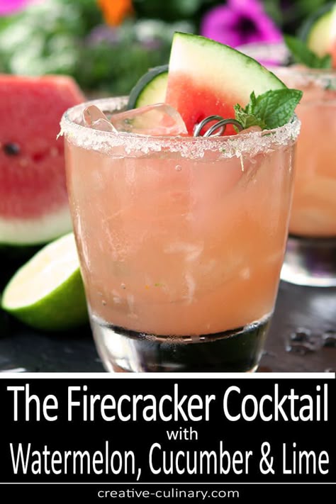 Cucumber Cocktail, Cucumber Vodka, Watermelon Cocktail, Boozy Drinks, Vodka Drinks, Cocktail Drinks Recipes, Vodka Cocktails, Alcohol Drink Recipes, Drinks Alcohol Recipes