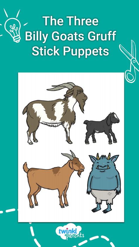 Three Billy Goats Gruff Printables, The Three Billy Goats Gruff Activities, 3 Billy Goats Gruff Activities, Three Billy Goats Gruff Activities, Billy Goats Gruff Story, Book Themed Activities, Three Billy Goats Gruff, Fairy Tale Activities, Billy Goats Gruff