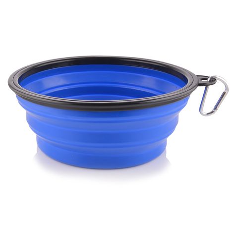 Guardians Extra Large Collapsible Dog Bowl, 102oz/3000ml Portable Foldable Travel Water Bowls Food Dish with Carabiner Clip f Pet Grooming Advertising, Dogs Walking, Collapsible Dog Bowl, Elevated Dog Feeder, Travel Dog Bowl, Collapsible Bowl, Travel Dog, Dog Food Storage, Carabiner Clip