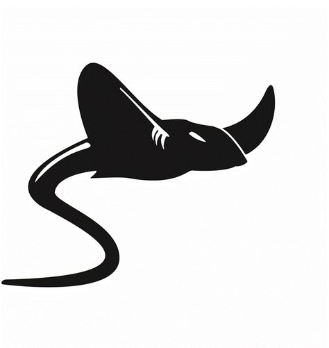 SYS-Stingray-Blk.gif 627×663 pixels Simple Draw, Animals Playing, Playing Football, Swim Team, Australian Animals, Stingray, A Cartoon, Art Logo, Cricut Crafts