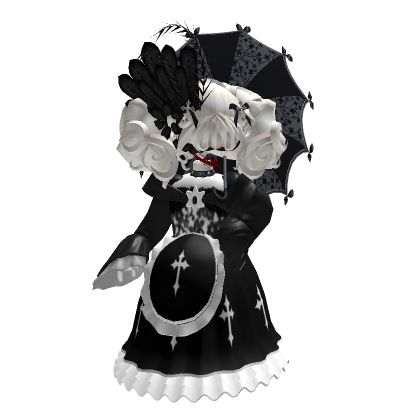 Victorian roblox outfit idea🤍🩶🖤 Victorian Roblox Outfits, Roblox Victorian Outfit Codes, Roblox Goth Outfits, Roblox T Shirt Cottagecore, Witch Roblox Avatar, Vkei Roblox Outfits, Victorian Roblox Avatar, Fantasia Roblox Outfits, Detailed Roblox Avatars