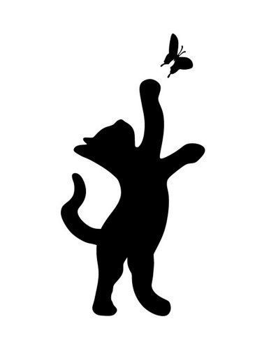 Free printable Kittens stencils and templates Cat Stencil Templates, Cat Stencil Art, Free Cat Silhouette Printable, Cat Shadow Drawing, Cute Cat Silhouette, Cat Stencils Templates Free Printable, Cat Shilloute, Black Cat Silhouette Printable, Cat Silloute