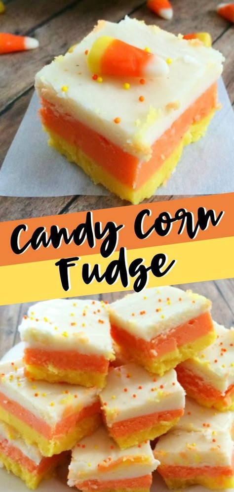 Candy Corn Fudge Recipe, Recipe For A Crowd, Homemade Fudge Recipes, Easy Autumn Recipes, Oh Fudge, Recipe For Kids, Fudge Recipes Easy, Homemade Fudge, Fall Recipe