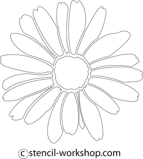 flower-daisy6.gif 569×633 pixels Daisy Template, Daisy Stencil, Daisy Outline, Daisy Applique, Daisy Drawing, Hand Embroidery Patterns Free, Frida Art, Fabric Cards, Applique Templates