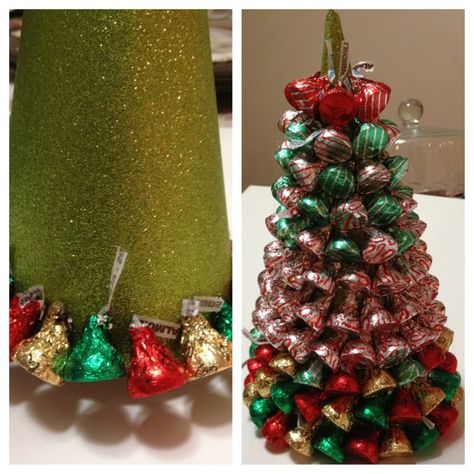 hershey chocolate tree | ... first hershey kiss ring completed right tree covered in hershey kisses Hershey Kisses Christmas Ideas, Hersheys Kisses Christmas Tree, Homemade Reeses Christmas Trees, Diy Hershey Kiss Christmas Tree, Christmas Candy Crafts Homemade Gifts Hershey's Kisses, Hershey Kisses Christmas Tree, Christmas Tree Chocolates, Christmas Candy Crafts, Chocolate Tree