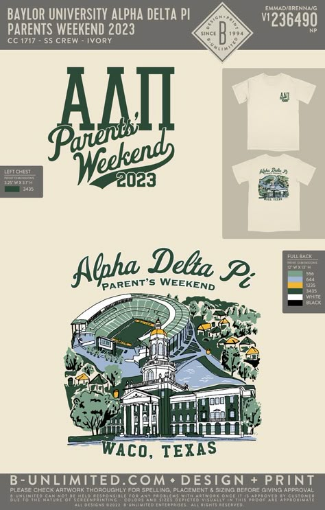 📣 Looking for customized sorority merch? We’ve got you covered! Bid Day Designs | Sorority | Sisterhood | Greek Life | Sorority Shirts | Bid Day | Sorority Recruitment | Sorority Poses | Sorority Rush Themes | Big Little Ideas | Spring Recruitment | Sorority Big Little Idea | Sorority Merch ideas | Theme Shirts | TShirt Chair |Merchandise Chair | Sorority Events | Group Orders | Custom Orders | #College #Sorority #GreekLife #SororityClothes #SororityMerch #Fraternity #Brotherhood Sorority Parents Weekend, Sorority Family, Sorority Rush Themes, Homecoming Themes, Parents Weekend Shirts, Sorority Poses, Alumni Events, Sorority Sisterhood, Parents Weekend