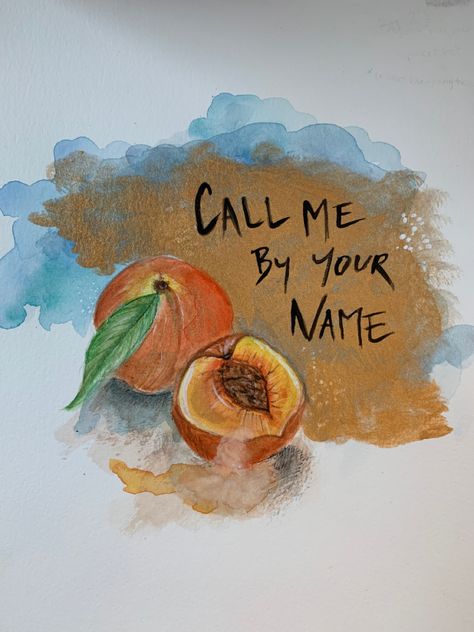 Call Me By Your Name Watercolor, Call Me By Your Name Painting, Cmbyn Painting, Call Me By Your Name Art, Call Me By Your Name Drawing, Cmbyn Drawing, Your Name Painting, Cmbyn Art, Somewhere In Northern Italy 1983