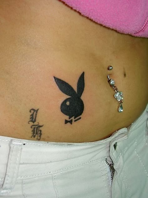 Playboy Tattoo, Bunny Tattoos, Red Ink Tattoos, Stylist Tattoos, Jewelry Tattoo, Dainty Tattoos, Celebrity Tattoos, Hip Tattoo, Dope Tattoos