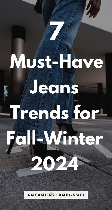 Discover the 7 latest jeans trends for Fall and Winter 2024! From wide leg and straight jeans to leopard jeans, stay ahead in denim fashion. Plus, explore chic and classy jean fall outfit ideas and jean winter outfit ideas. Perfect guide for all fashion-forward women! 2024/2025 fall winter jeans trends for women. Fall 2024 Casual Outfit Inspiration, Fall 2025 Fashion, What To Wear With Light Blue Jeans Women, Fall Outfits With Jeans 2024, Jean Styles 2024 Women, Fashion Fall 2024 2025, Womens 2024 Fall Fashion Trends, Wide Leg Jeans Outfit Ideas Winter, Fall Blue Outfits For Women