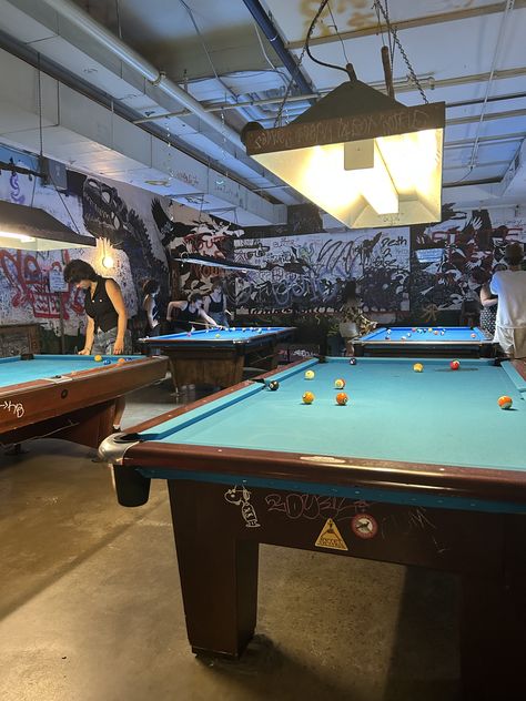 Reed college pool hall aesthetic billiards