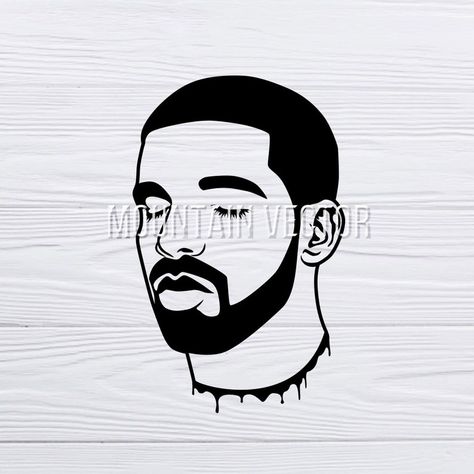 Drake Template, Drake Album Cover Painting Easy, Drake Silhouette, Drake Png, Drake Painting Easy, Drake Sketch, Drake Drawing, Drake Tattoos, Fake Skin