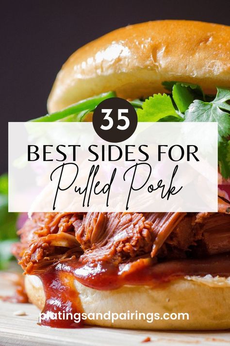 This guide covers ALL the best sides for pulled pork. So that you can find a great side for your pork dinner in a hurry! // side dishes // delicious sides // side dish recipes Pulled Pork Sandwich Sides, Pulled Pork Sandwhich, Pork Sandwich Sides, Sides For Pulled Pork, Pulled Pork Side Dishes, Pulled Pork Sides, Pulled Pork Dinner, Pulled Pork Crock, Pork Side Dishes