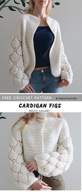 que bonitas las mangas de esta chompa Crochet Cardigan Pattern Free Women, Crochet Bodycon Dresses, Crochet Cardigan Pattern Free, Crochet Cardigans, Gilet Crochet, Black Crochet Dress, Diy Jacket, Cardigan Crochet, Tutorial Crochet