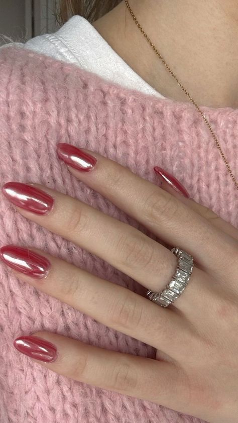 Chrome Colors For Nails, Fall Chrome Nails, Chrome Summer Nails, Nude Chrome, Summer Chrome Nails, Light Blue Chrome, Red Chrome Nails, Chrome Manicure, Chrome French