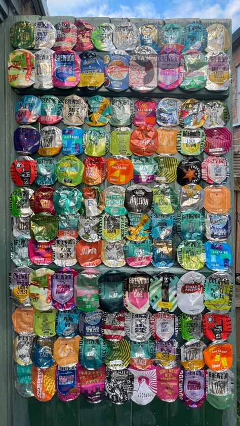 Crushed Beer Can, Beer Cans, Beer Can, Beer, Canning, Wall, Art