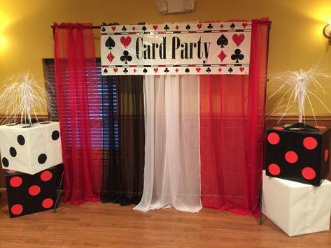 Birthday Party Ideas | Photo 2 of 9 Cards Party Decorations, Poker Party Ideas Decoration, Card Party Ideas, Poker Party Ideas, Casino Themed Party, Casino Birthday, Las Vegas Party, Casino Theme Party Decorations, Vegas Theme