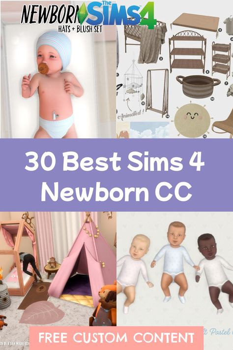 Get ready for your Sims newest arrival with newborn CC that offers everything from cute clothes to beautiful cribs and baby accessories. Click for more! The Sims 4 Cc Sundays Patreon, Sims Cc Baby Furniture, Sims 4 Nursery Cc Clutter, Sims 4 Crib Cc Maxis Match, Sims 4 Newborn Skin, Sims 4 Infant Cribs Cc, Sims4 Newborn Cc, Sims 4 Newborn Cc Furniture, Sims 4 Infant Decor