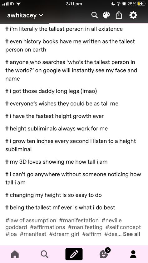 Tall Subliminal, Manifestation For Height, Height Affirmations, Height Manifestation, Height Increase Manifestation, Tall Manifestation, Tall Affirmations, Grow Taller Affirmations, Grow Tall Affirmations