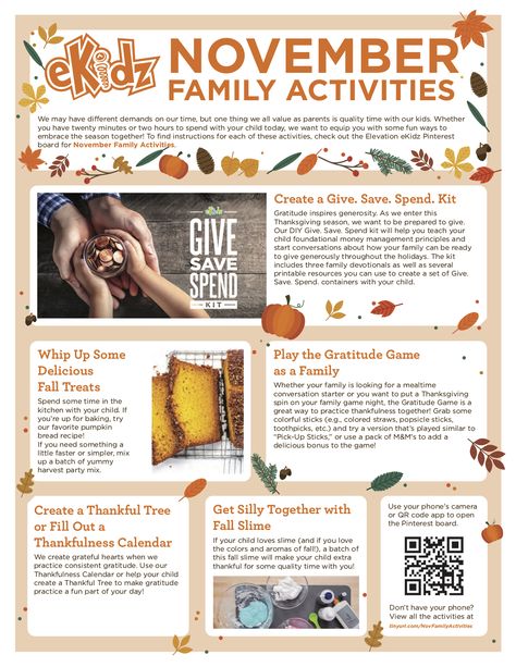 November Family Activities, Family Engagement Party, Newsletter Design Layout, Psalm 91 11, Daycare Forms, Childcare Business, Christian Activities, Christian Homeschool, Parent Involvement