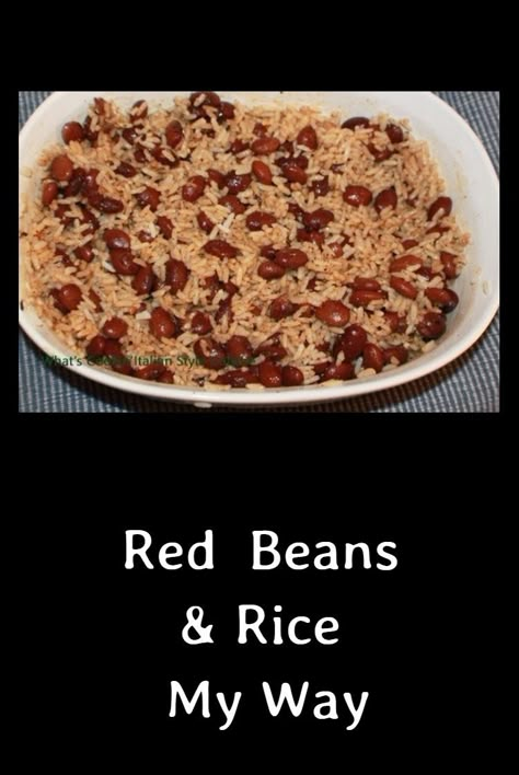 Brown Beans And Rice, Small Batch Red Beans And Rice, Spicy Red Beans And Rice Recipe, Red Bean Rice Recipe, Low Sodium Red Beans And Rice, White Rice With Red Beans, Meals With Red Kidney Beans, Red Rice And Beans Recipe, Uncle Bens Red Beans And Rice Recipe