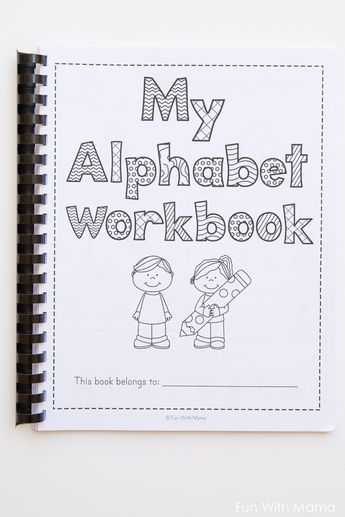 Alphabet Books For Preschool Printable, Alphabet Books For Preschool, A Is For, Alphabet Book Cover, Letter Formation Printables, My Alphabet Book, This That, Toddler Workbook, Letter Formation Worksheets