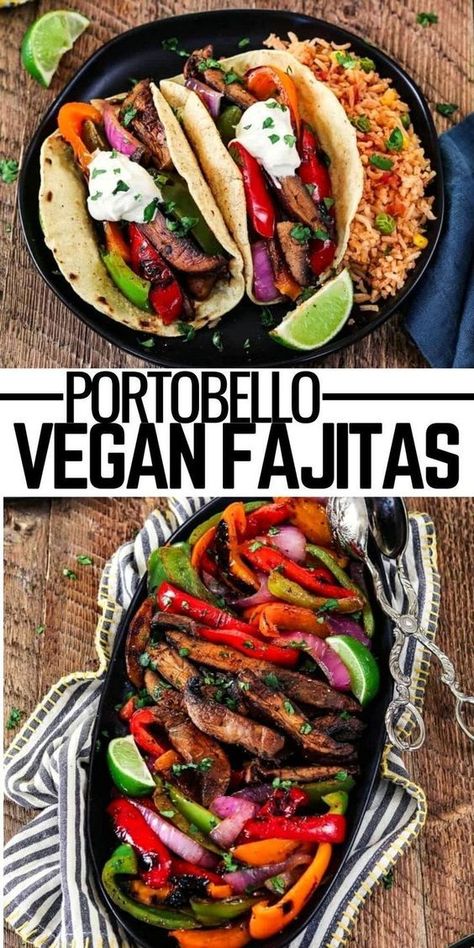 Desert Boards, Fajita Sauce, Healthier Dinners, 2023 Meals, February Recipes, Vegan Fajitas, Meatless Mains, Smoothies Vegan, Vegan Taco