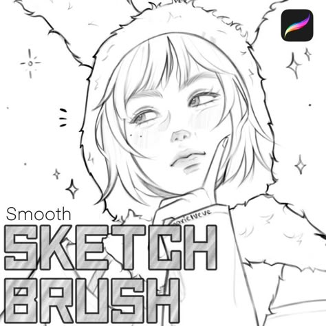 Free Smooth Sketching Brush for Procreate - LIBRIUM Digital Brushes Procreate, Soft Brush Procreate, Free Anime Brushes Procreate, Procreate Drawing Brushes, How To Import Brushes To Procreate, Digital Art Brushes Procreate, Procreate Brushes Free Download Qr Code, Procreate Pens Free, Librium - Free Procreate Brushes