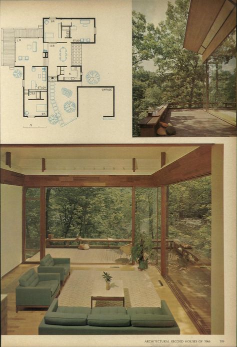 https://flic.kr/p/Qtm21Z | wu, king-lui - johnson, paul AR-1966-05-RH107 Conversation Pit Floor Plan, Small Midcentury Modern House, One Floor House Exterior, House Interior Plan, Postmodern House, House Building Ideas, Mid Century House Plans, Art Deco House, Floorplan House