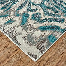 Room Envy Yancey Rectangular Indoor Accent Rug Feizy Rugs, Sutton Place, Turquoise Rug, Ikat Design, Rug Direct, Ikat Print, Rug Stain, Round Area Rugs, Accent Rug