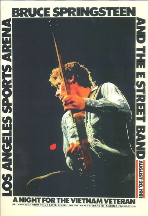 Bruce Springsteen Concert Poster 1981 L A Sports Arena  • 100% Mint unused condition   • Well discounted price + we combine shipping   • Click on image for awesome view   • Poster is 12” x 18”   • Semi-Gloss Finish   • Great Music Collectible - superb copy of original  • Usually ships within 72 hours or less with tracking.   • Satisfaction guaranteed or your money back. Sportsworldwest.com Bruce Springsteen Poster, Bruce Springsteen Aesthetic, Roy Orbison, E Street Band, Dorm Posters, Music Artwork, Dream Artwork, Billy Joel, Tour Posters