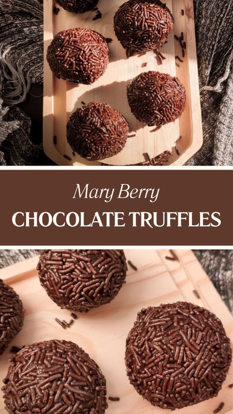 Mary Berry Chocolate Truffles Cake Dark Chocolate, Taffy Recipe, Christmas Chocolate Desserts, Rum Truffles, Chocolate Truffles Recipe, Madeira Cake, Truffle Recipes, Celebration Gifts, Homemade Truffles