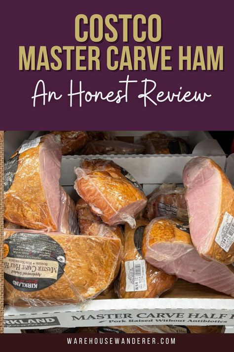 Looking for the perfect centerpiece for your holiday dinner? Warehouse Wanderer has you covered with a detailed guide to Costco's Master Carve Ham, including tasty recipes and tips for cooking Costco Ham in a crockpot. Explore our Costco haul and discover the ultimate addition to your holiday feast. Visit our site now for all your Costco product insights! Boneless Carver Ham In Crockpot, Costco Ham In Crockpot, Carving Ham Recipes, Costco Ham Recipes, Boneless Carver Ham Recipes, Kirkland Ham Recipe, Carver Ham Recipes, Costco Ham, Ham In A Crockpot