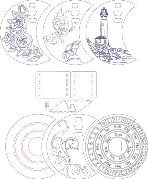 Laser Cut Projects Ideas, Glowforge Files, Svg Laser Cut Files, Calendar Vector, 3d Files, Laser Cut Wood Crafts, Laser Ideas, Laser Engraved Ideas, Cdr File