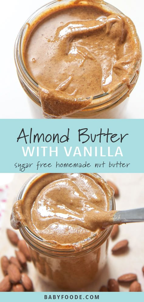 Nutbutter Snack, Nut Butter Recipes, Healthy Vegan Dessert, Homemade Almond Butter, Homemade Nut Butter, Summertime Snacks, Almond Butter Recipes, Fruit Butters, Protein Packed Snacks