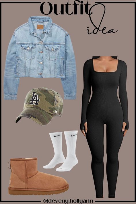 Baddie Outfits Casual Polyvore, School Black Outfits, Outfits With Jumpsuits, Onesie Ideas Women, Black Onesie Outfit, Onesie Outfit Women, Shein Outfits Fall 2023 Baddie, Amazon Outfits Black Women, One Piece Jumpsuit Outfits